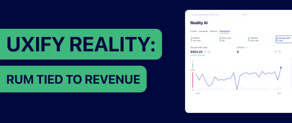 What is Uxify Reality? Real User Monitoring tied to revenue