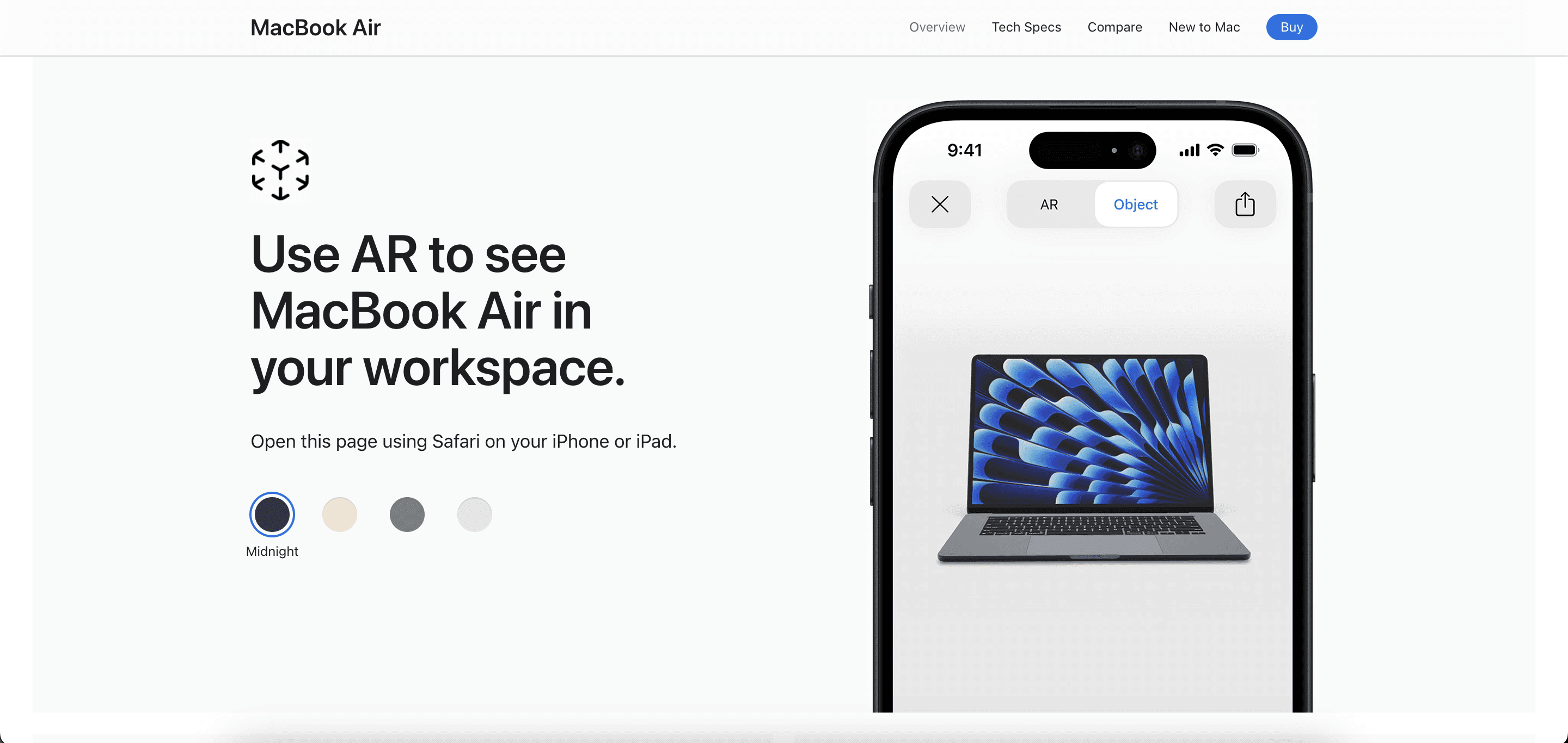 MacBook Air page