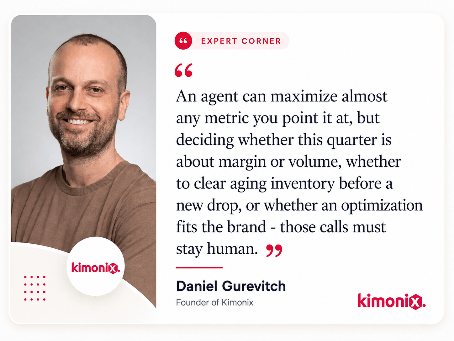 Daniel Gurevitch of Kimonix on why goal setting must stay a human decision