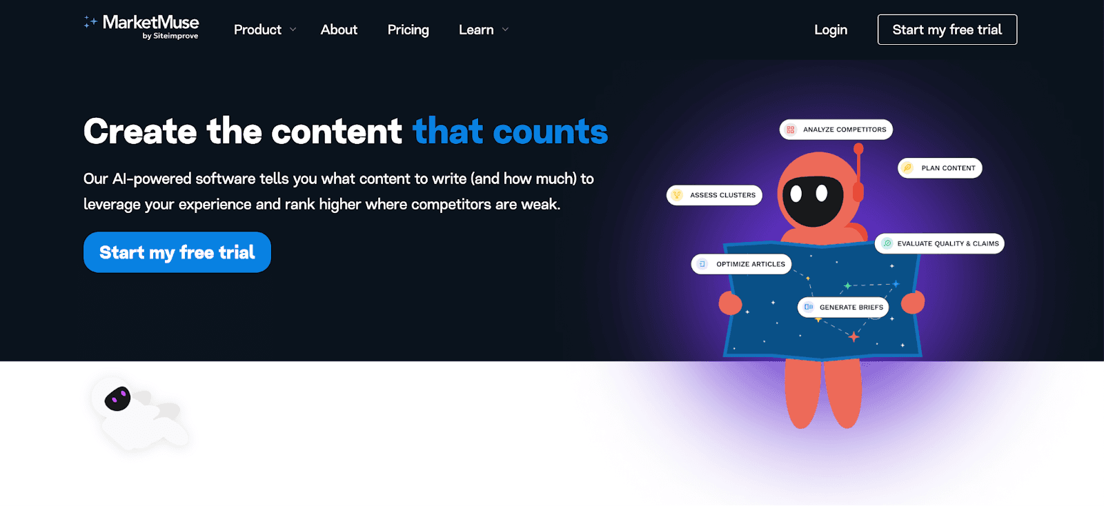 MarketMuse homepage