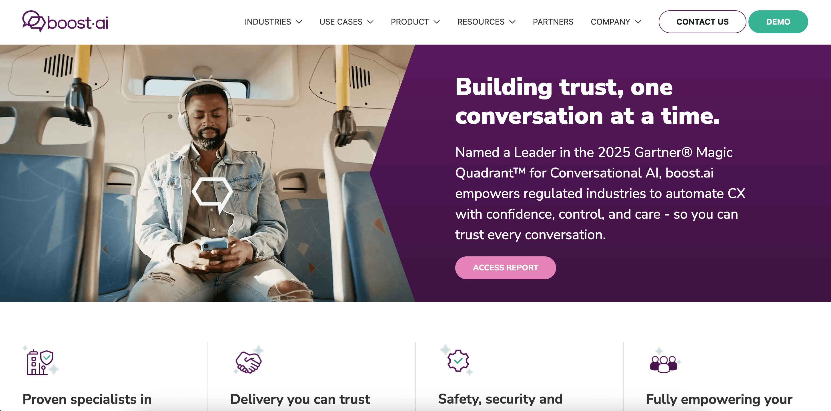 BoostAI home page