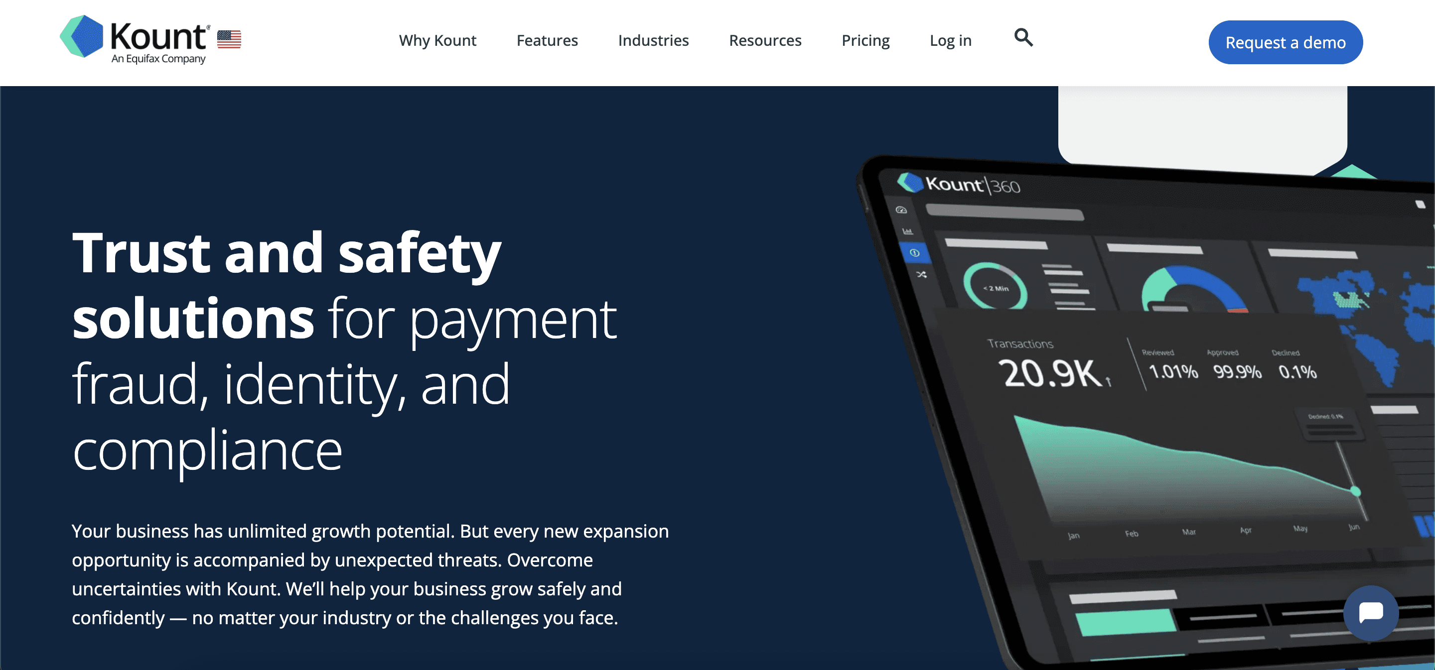 Kount home page