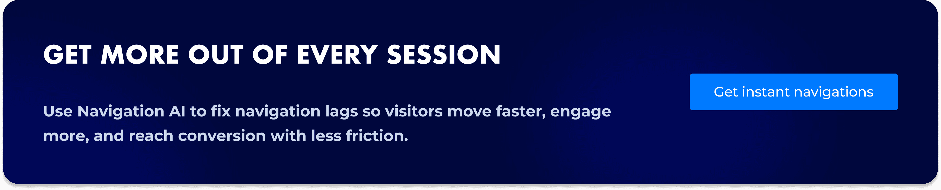 Uxify banner promoting Navigation AI for more sessions