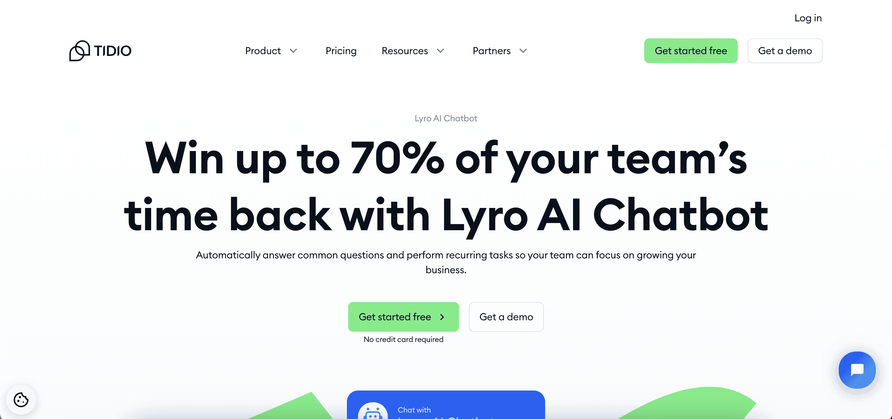 Tidio home page