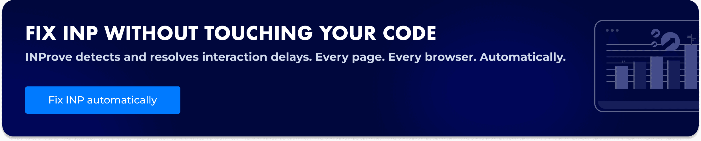Uxify banner promoting Interaction to Next Paint fix