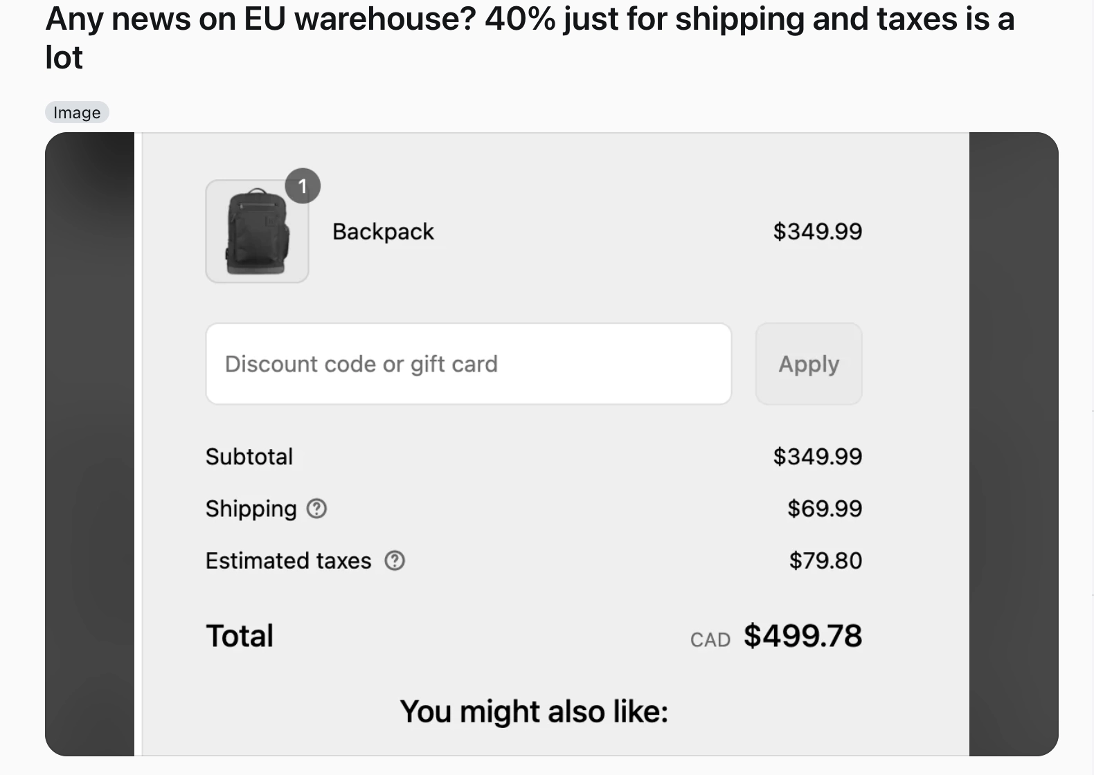 High additional charges from shipping and taxes lead to cart abandonment