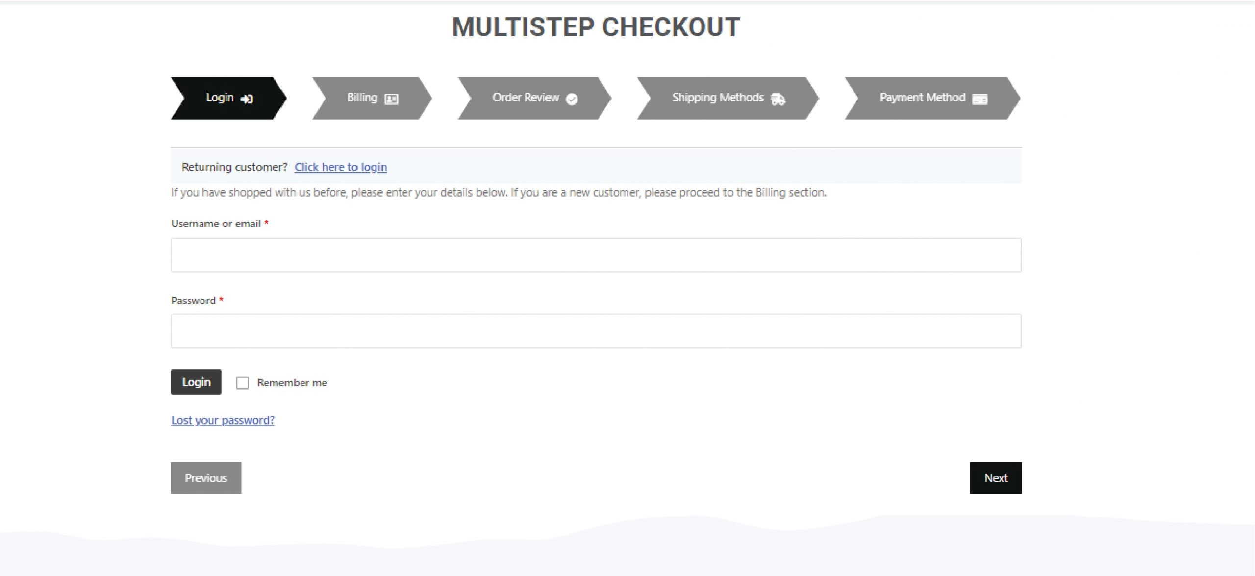 Multistep checkout often leads to more abandoned carts